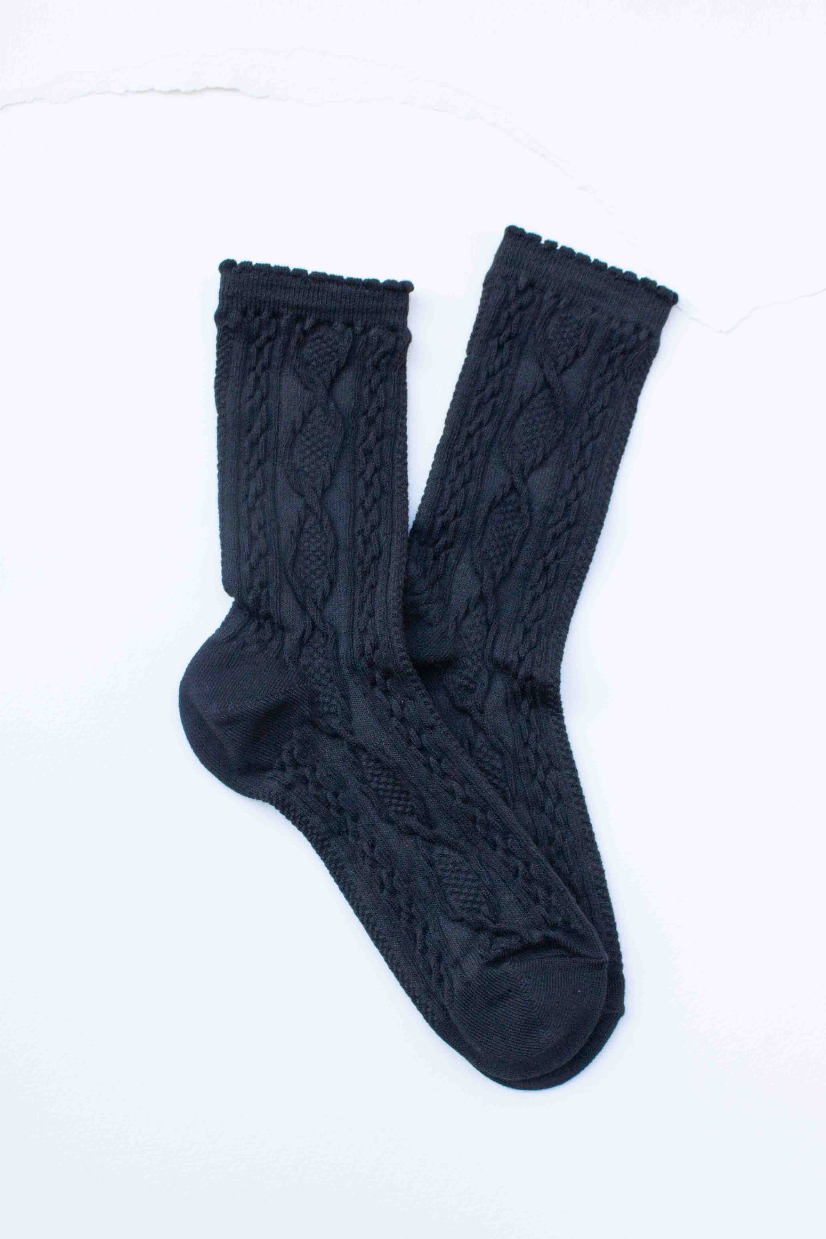 Tiepology - Vente Chaussettes – femme - Chaussettes en coton torsadé0