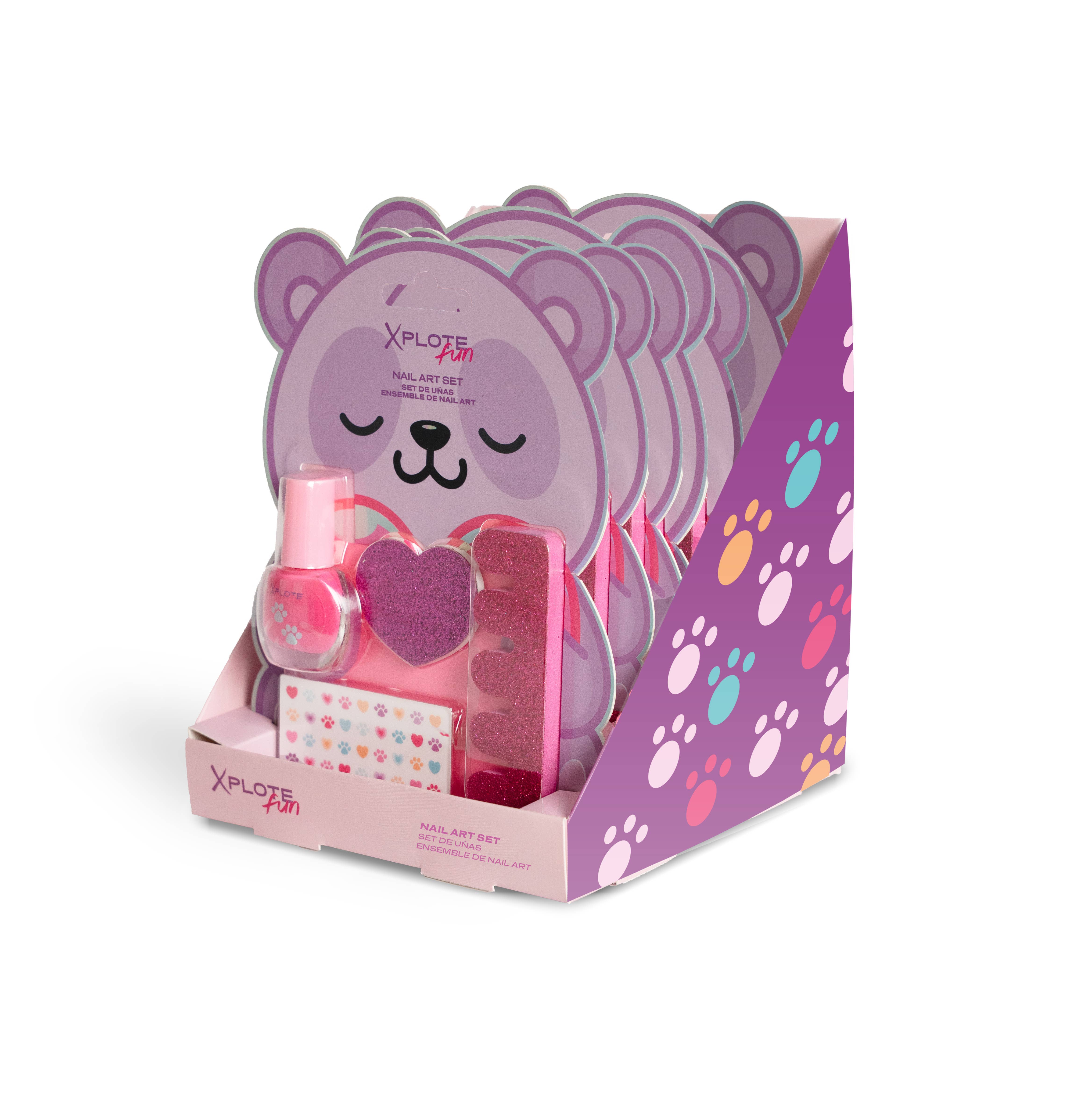 Aquarius Cosmetic SLU - Wholesale Nail Polish - Kids - XPLOTE FUN CUTE PANDA NAIL ART SET4