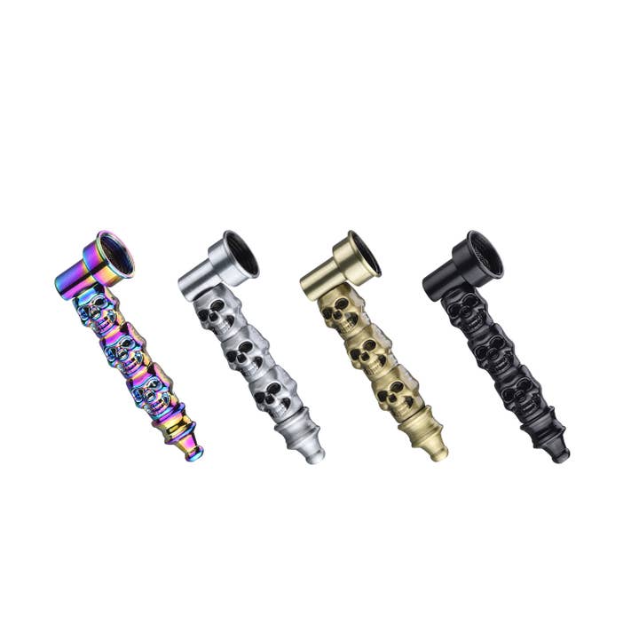 Champ by Polyflame - Wholesale Humidor/Cigar Accessory - 8cm metal skull pipe