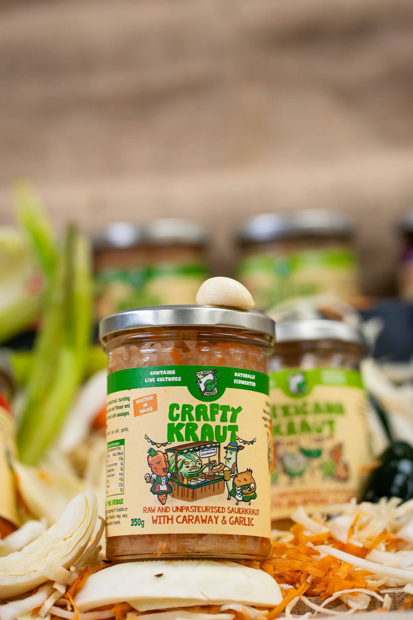 The Crafty Pickle Co. - Vente Légumes marinés - Crafty Kraut - choucroute de style traditionnel5