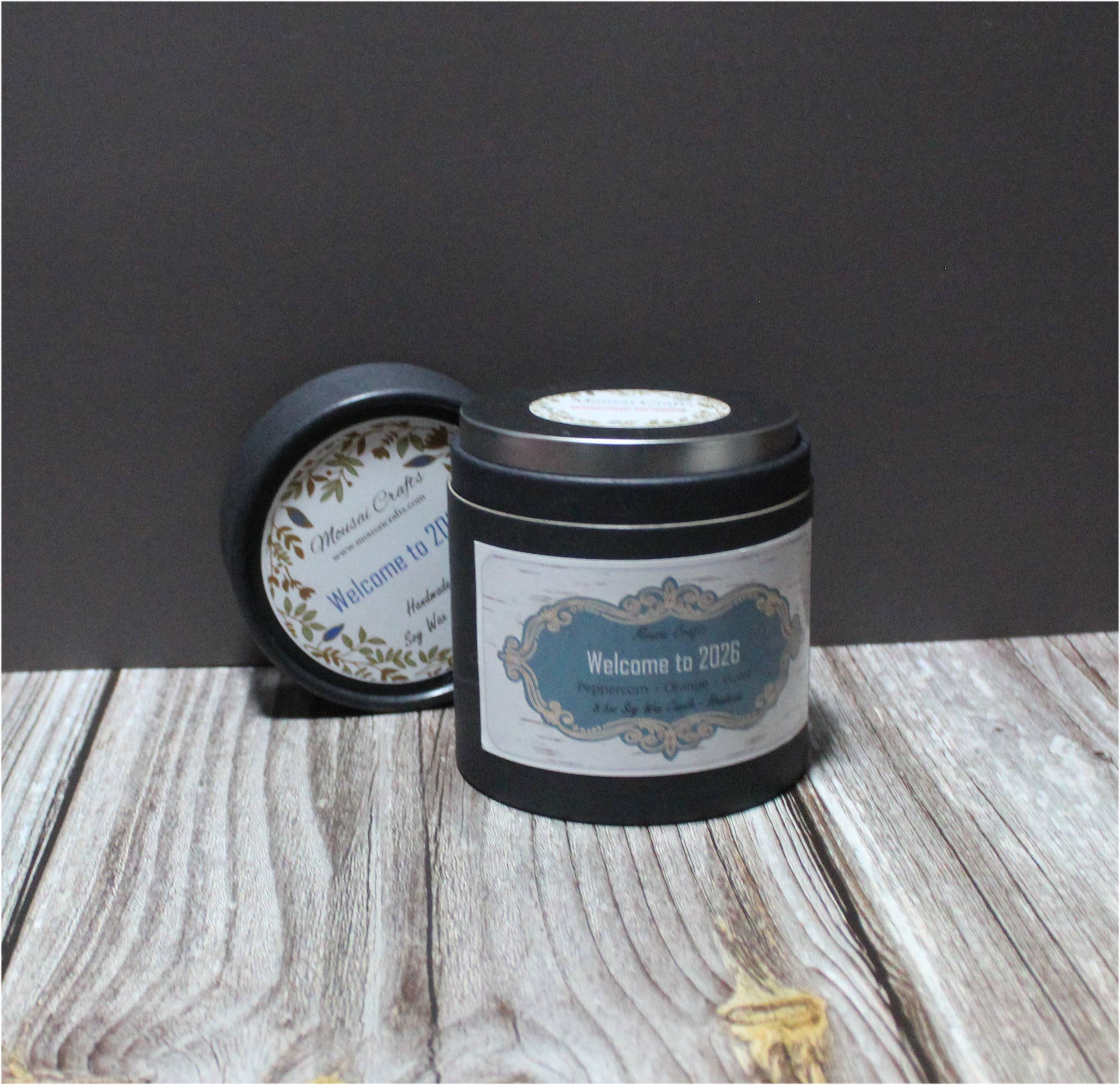 Mousai Crafts - Wholesale Jar/Filled Candle - Welcome to 2026 Soy Wax Candle5