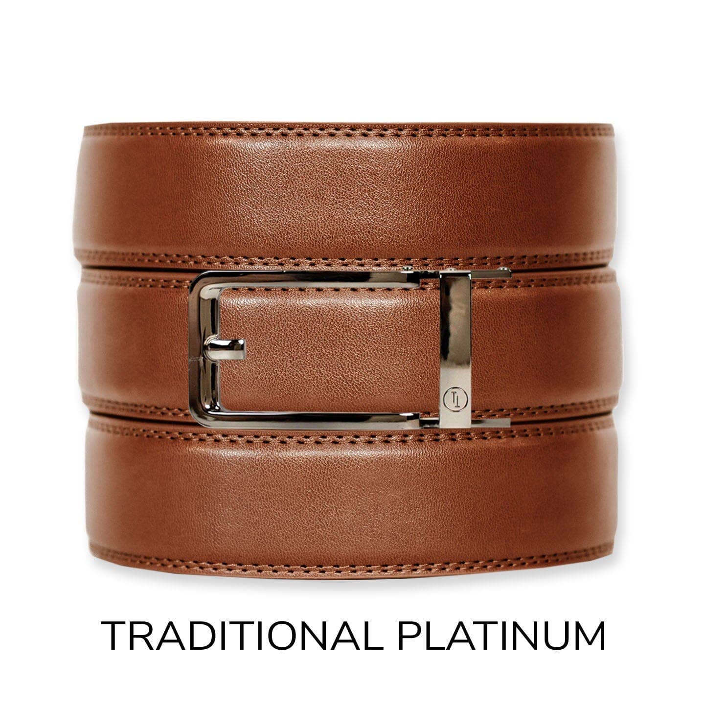 Tough Apparel - Wholesale Belt - Men's - Cognac Leather Ratchet Belt & Buckle Set10