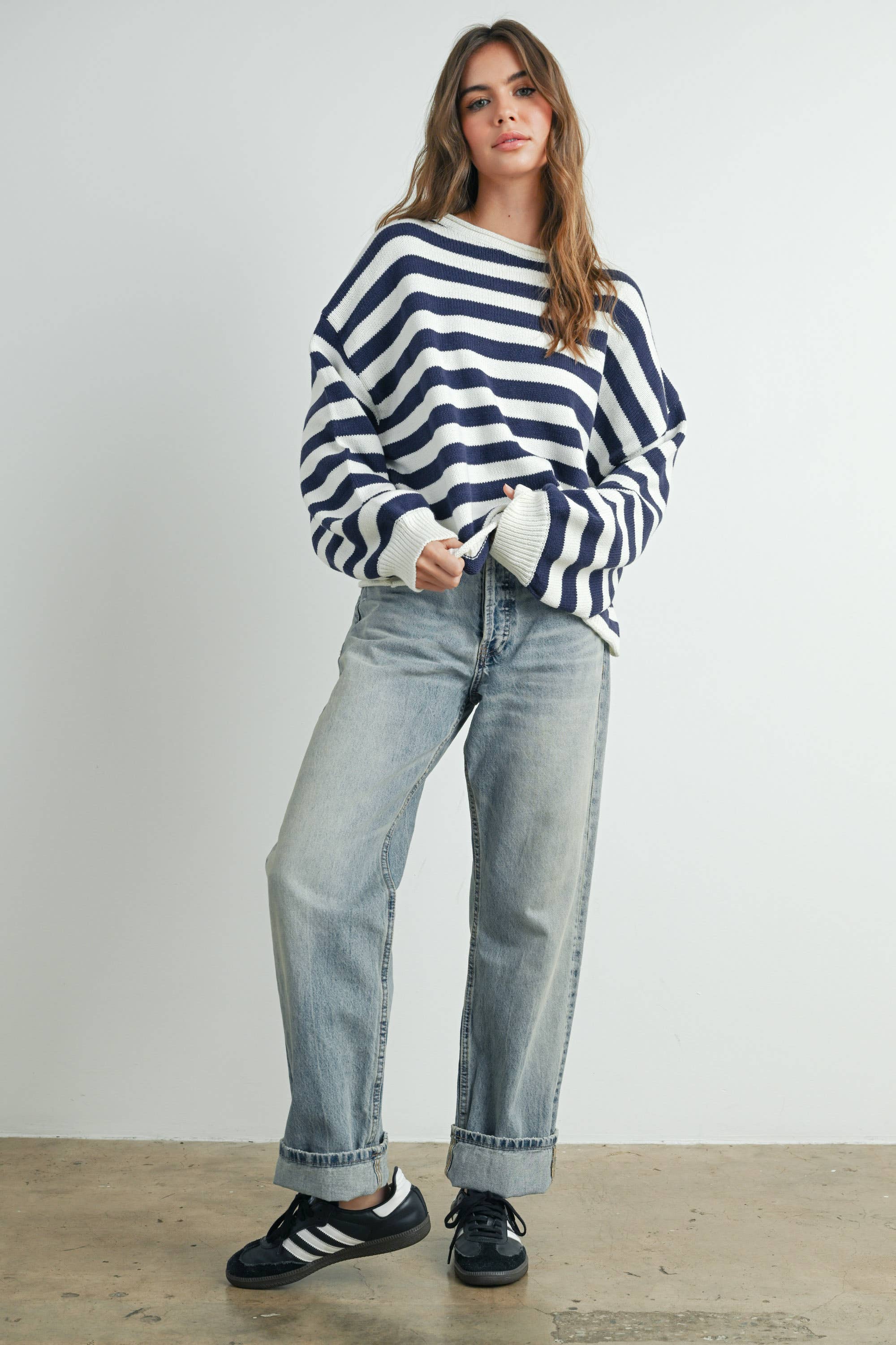 BUTTERMELON - Wholesale Pullover-trui - Dames - Gestreepte trui - BMW76450