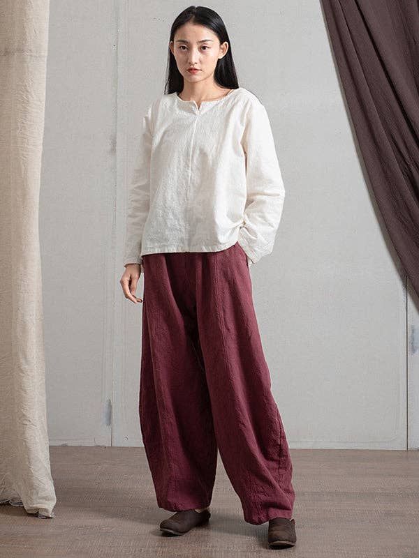 UZ Wholesale Store - Wholesale Pants - Women's - Simple High Waisted Solid Color Wide Leg Pants18
