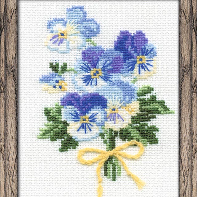 RIOLIS - Wholesale Embroidery/Cross Stitch Supplies - Cross Stitch Kit From Riolis 792 Violas2