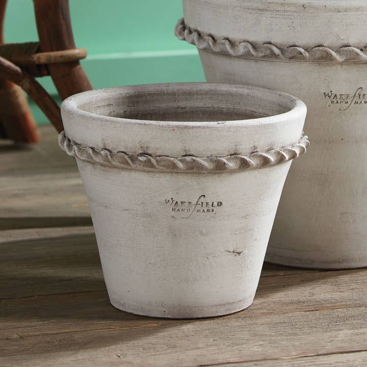 Napa Home & Garden - Wholesale Plant Pot - Wakefield Handmade Henley Pot #4 White