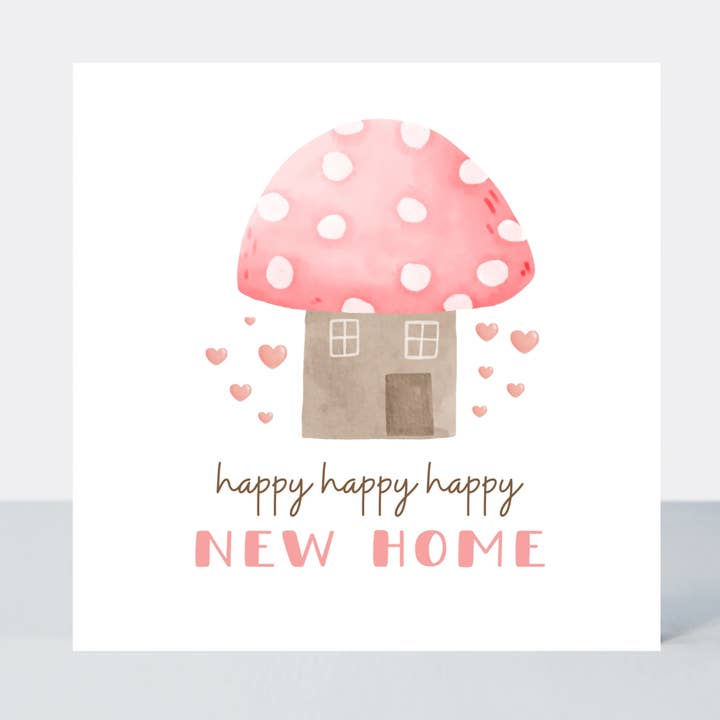Adorável Cartão de Casa Nova Cogumelo por atacado de Petimo