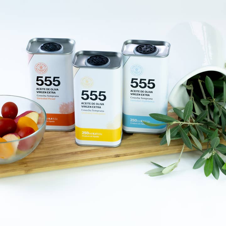 Almazara Terraverne – wholesale Olive oil – Gift Pack 250 ml cans1