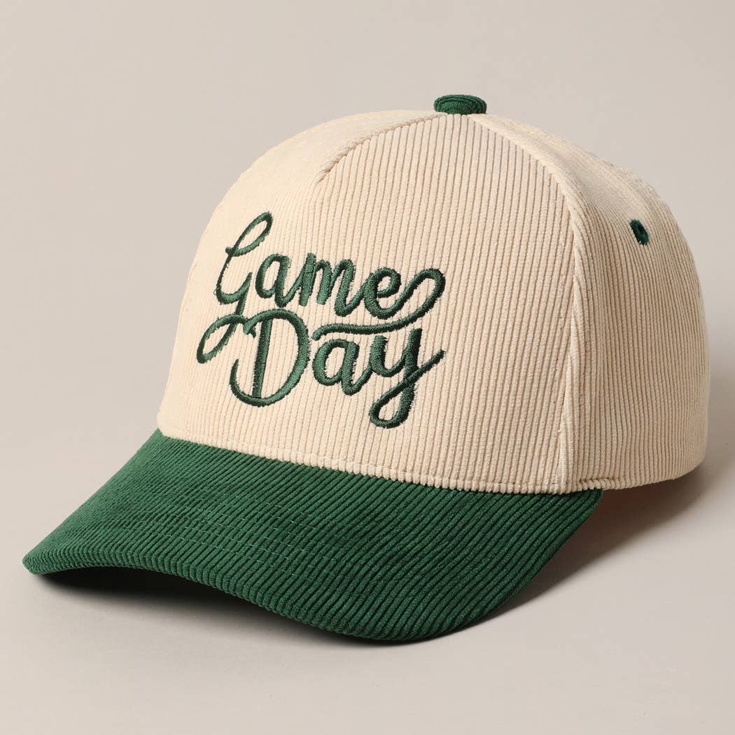 Fashion City - Wholesale Truckerpet - Uniseks - Game Day Corduroy Trucker Baseballpet15