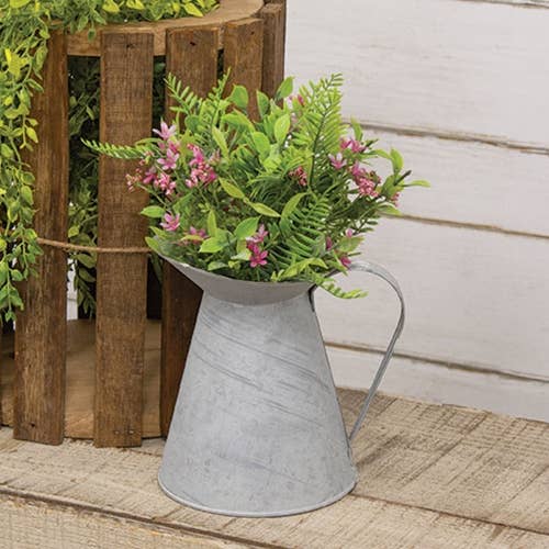 Natural Zinc Pitcher for wholesale by Dry Creek Home Collections