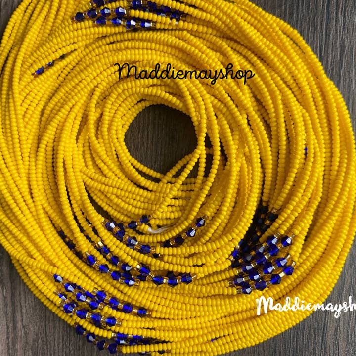 MaddieMayShop - Wholesale Beads - Preciosa Czech Beads- Wholesale WaistBeads with crystals 40"- 50"