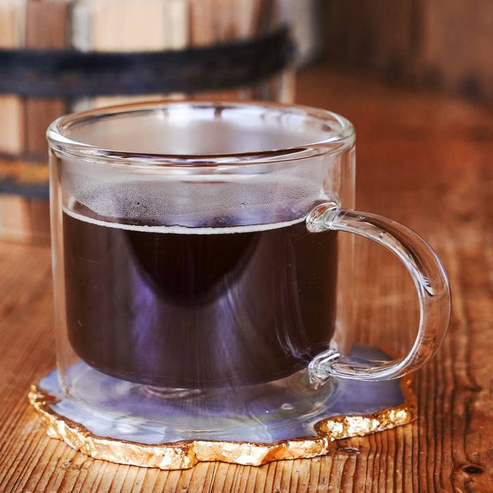 Mug à Thé en Verre à Double Paroi - Transparent pour la vente par Backwoods Provisions