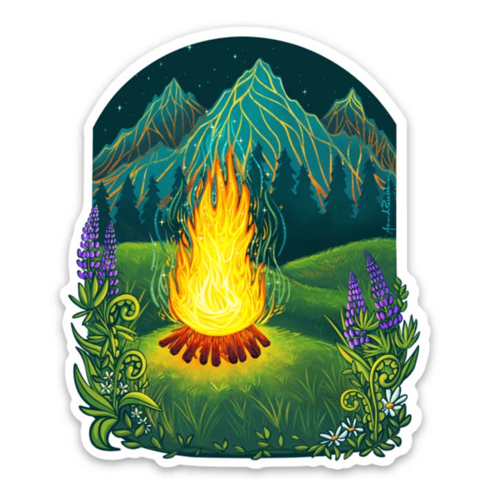 Autocollant Imperméable Équinoxe de Printemps pour la vente par Amanda Rose Warren