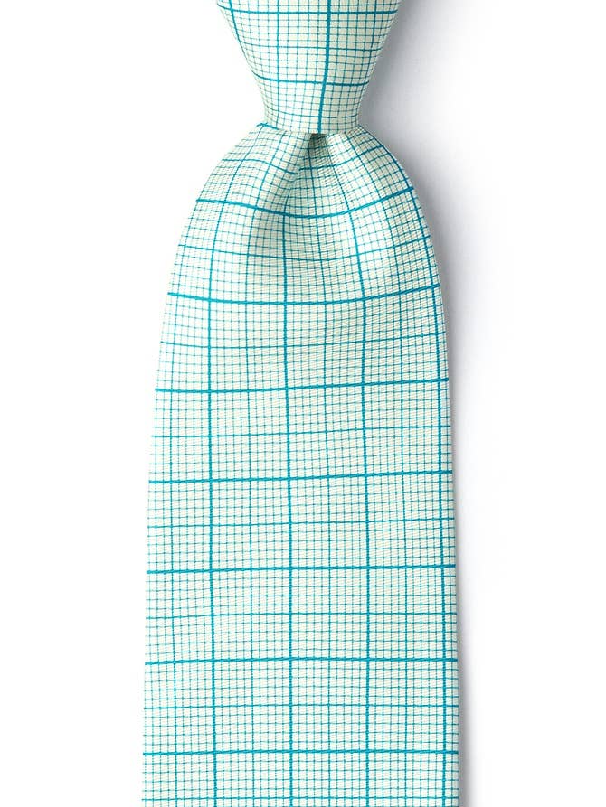Corbata de papel cuadrícula de Wild Ties - Microfibra blanca para venta al por mayor de Wild Ties