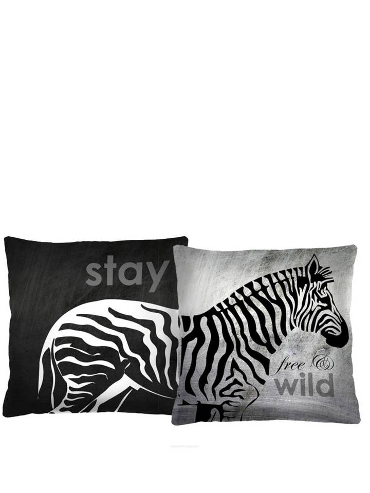 Zebra Duo Set 2 Cuscini Da Arredo Bertoni 40 x 40 cm. per la vendita all'ingrosso da parte di IngrossoBertoni by INCI Srl