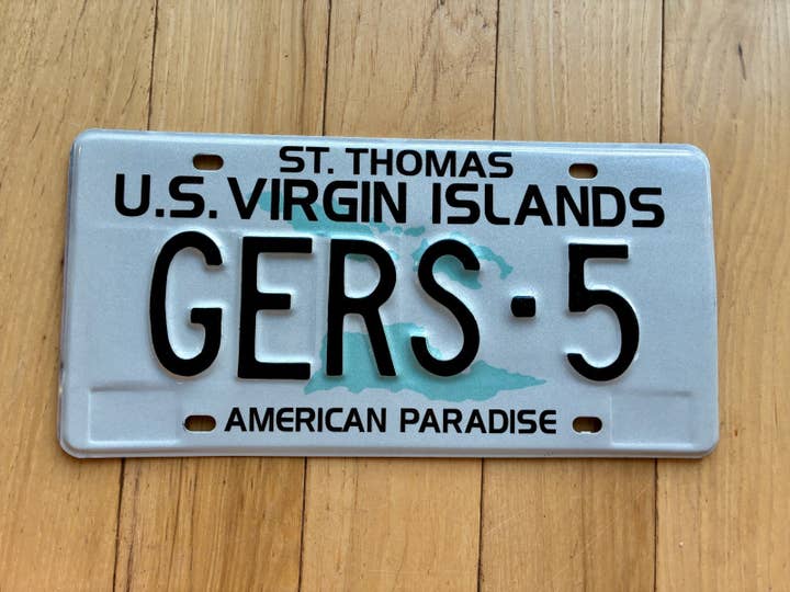 1995 St. Thomas Employee Retirement System License Plate for wholesale by RusticPlates
