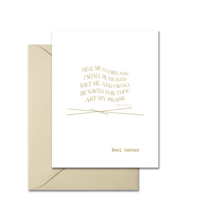 Feel Better Greeting Card for wholesale by Leslie Store