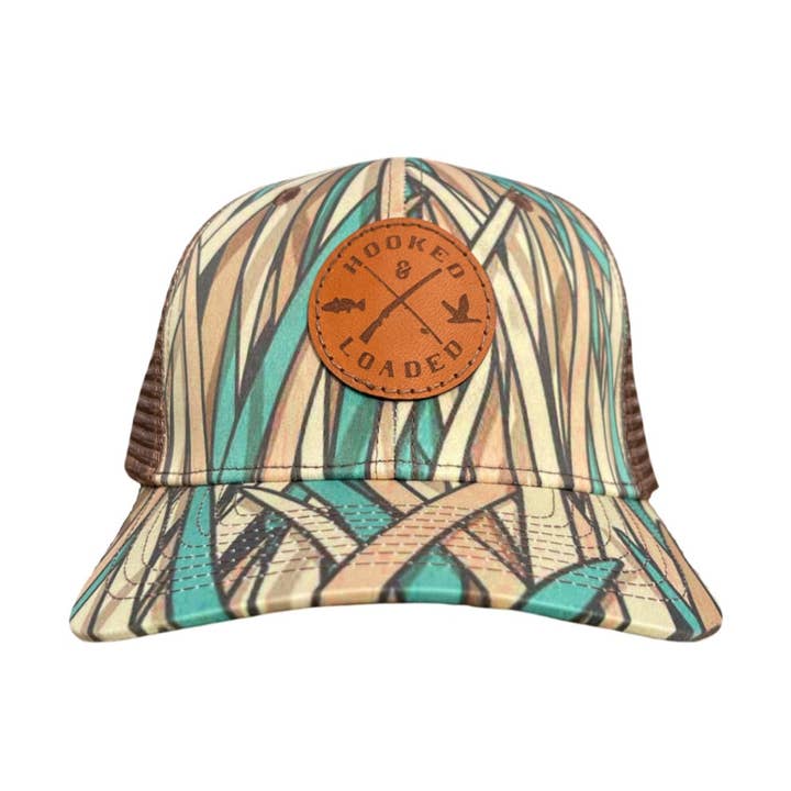 Patch en cuir OG Vintage Sawgrass/Marron Snapback pour la vente par Hooked and Loaded Outdoors