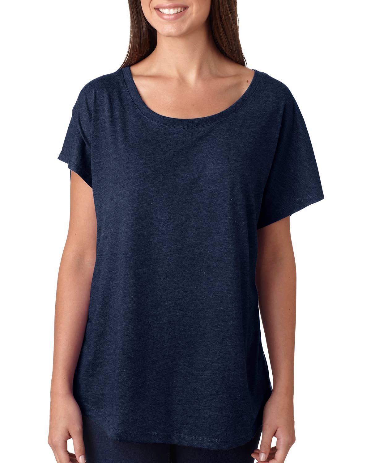 Mad Love Shop - Wholesale Screen Printed T-Shirt - Women's - Navy Dolman Top with Koi Print1