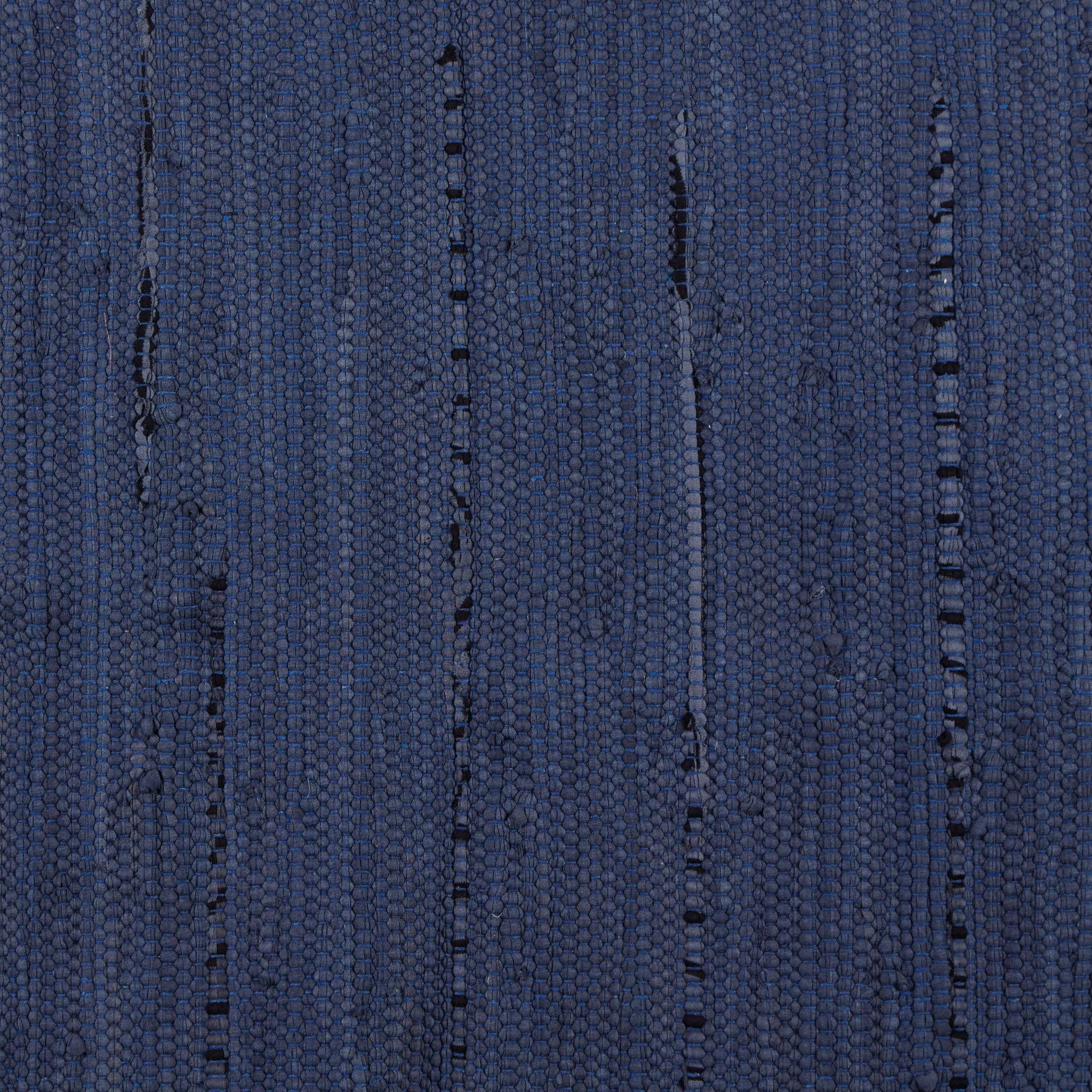 Welcome Home Unbeatable Deals - Wholesale Area Rug - Multi Color French Blue Rag Rug 2Ft 3In X 6Ft4