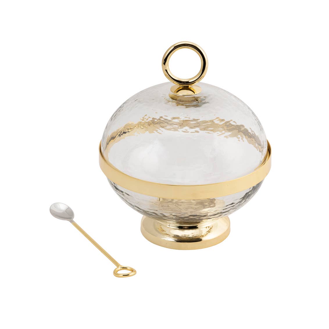Godinger - Wholesale Appetizer Serveware - Gold Sphere Appetizer Serving Piece1