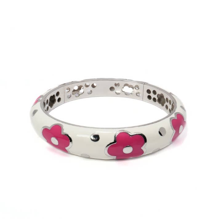 FLORA SKLAVE WEISS-FUCHSIA für den Großhandel von LINCETTO GIOIELLI