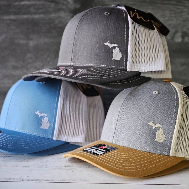 Mad River - Wholesale Trucker Hat - Unisex - State Silhouette Your State on Richardson 112 Trucker Hat
