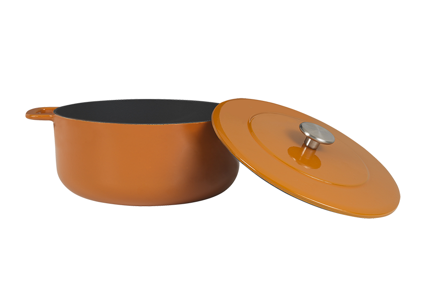 Combekk - Vente Marmites - Combekk Sous-Chef Cocotte en fonte orange 24 cm1