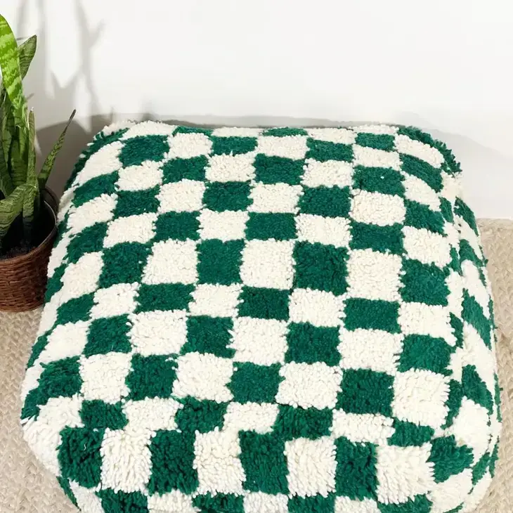 High crafty – wholesale Pouf – Moroccan Pouf – Personalized Plaid Pouf | Handmade Recycled 2