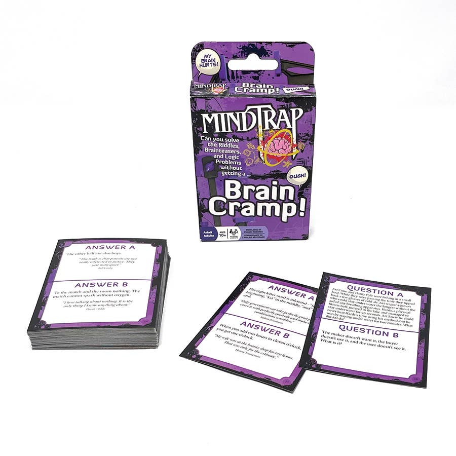 Outset Games and Cobble Hill Puzzles - Wholesale Card Game - MindTrap® Brain Cramp - The Fast & Funny Brain Workout3