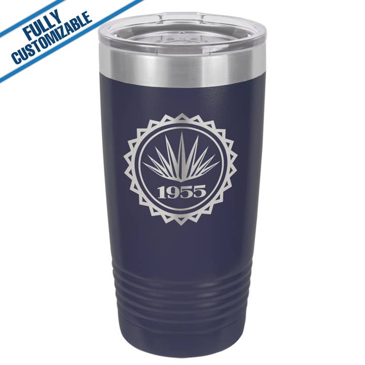 GiftWorksPlus - Wholesale Insulated Mug/Tumbler - 20oz. Engraved Tumbler with Flip Lid - Fully Customizable10