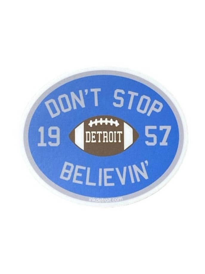 Ink Detroit - Don't Stop Believin' 1957 Vinyl Sticker for wholesale by Ink Detroit