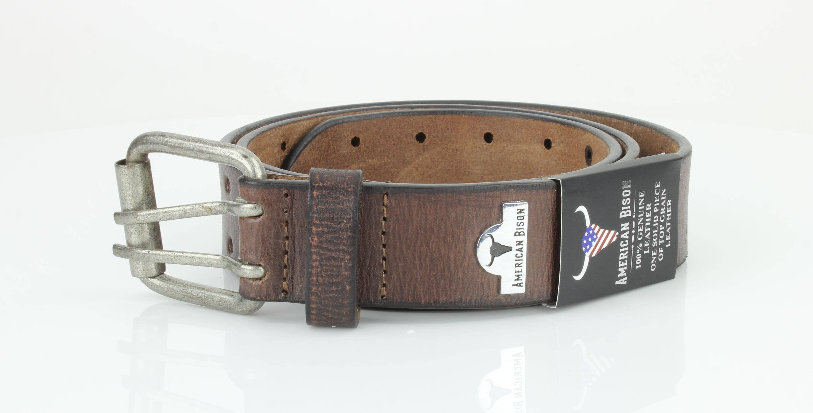 Leather Impressions Inc – wholesale Belt – Men's – Double Prong Full Grain Leather Belt ABB 008 7