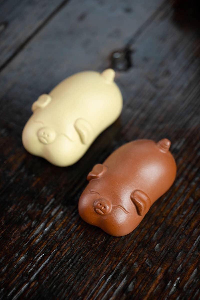 Gohobi （We cover U.S. import duties） - Wholesale Decorative Figurine - Gohobi Handmade pig ornaments Tea pets ceramic YiXing clay  Chinese Gongfu tea Kung fu tea Japanese Chado unique ornaments6