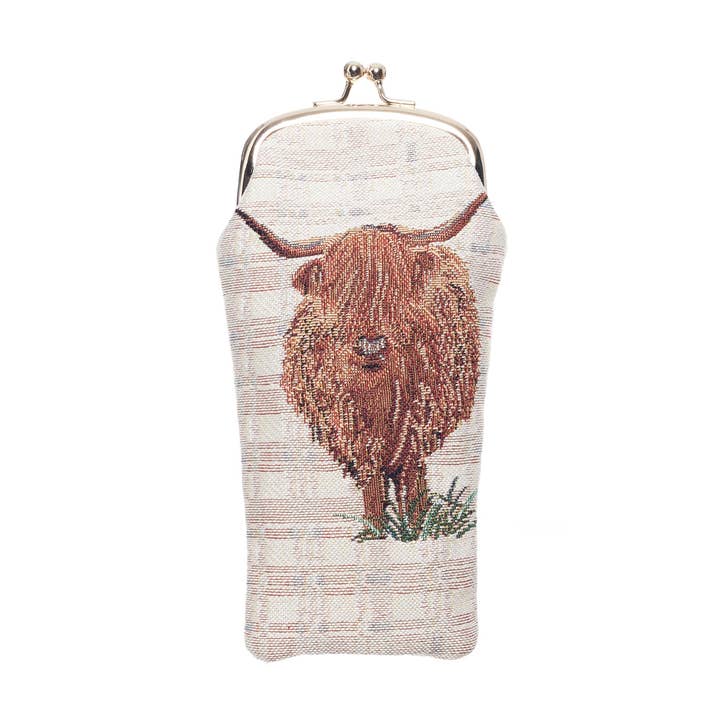 Highland Cow - Glasses Pouch for wholesale by Signare Tapestry
