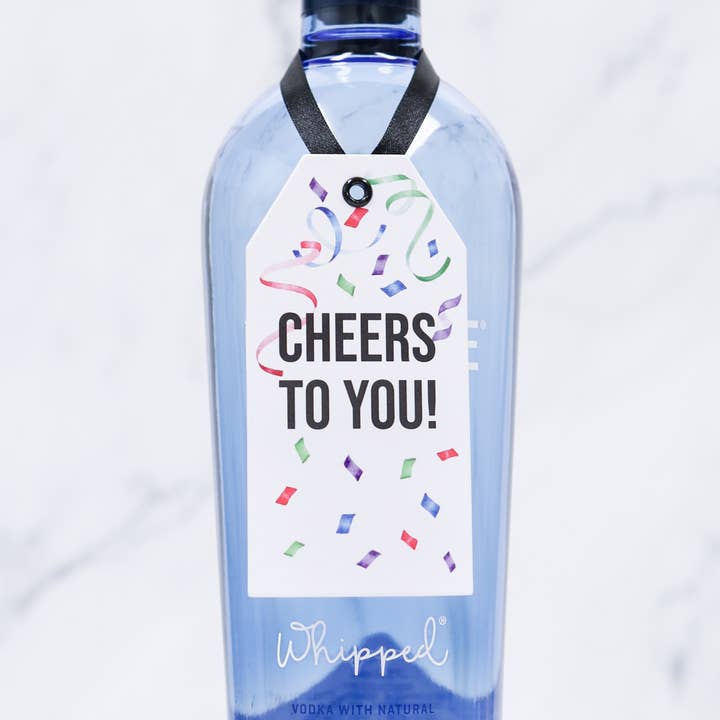 Cheers to You Wine Bottle Gift Tag and other Purchase Wholesale liquor accessories. Free Returns & Net 60 Terms on Faire trending on Faire.