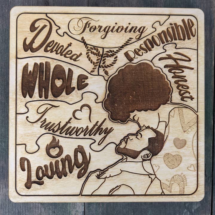 Puzzle des affirmations du couple pour la vente par Inspired Puzzles and Gifts