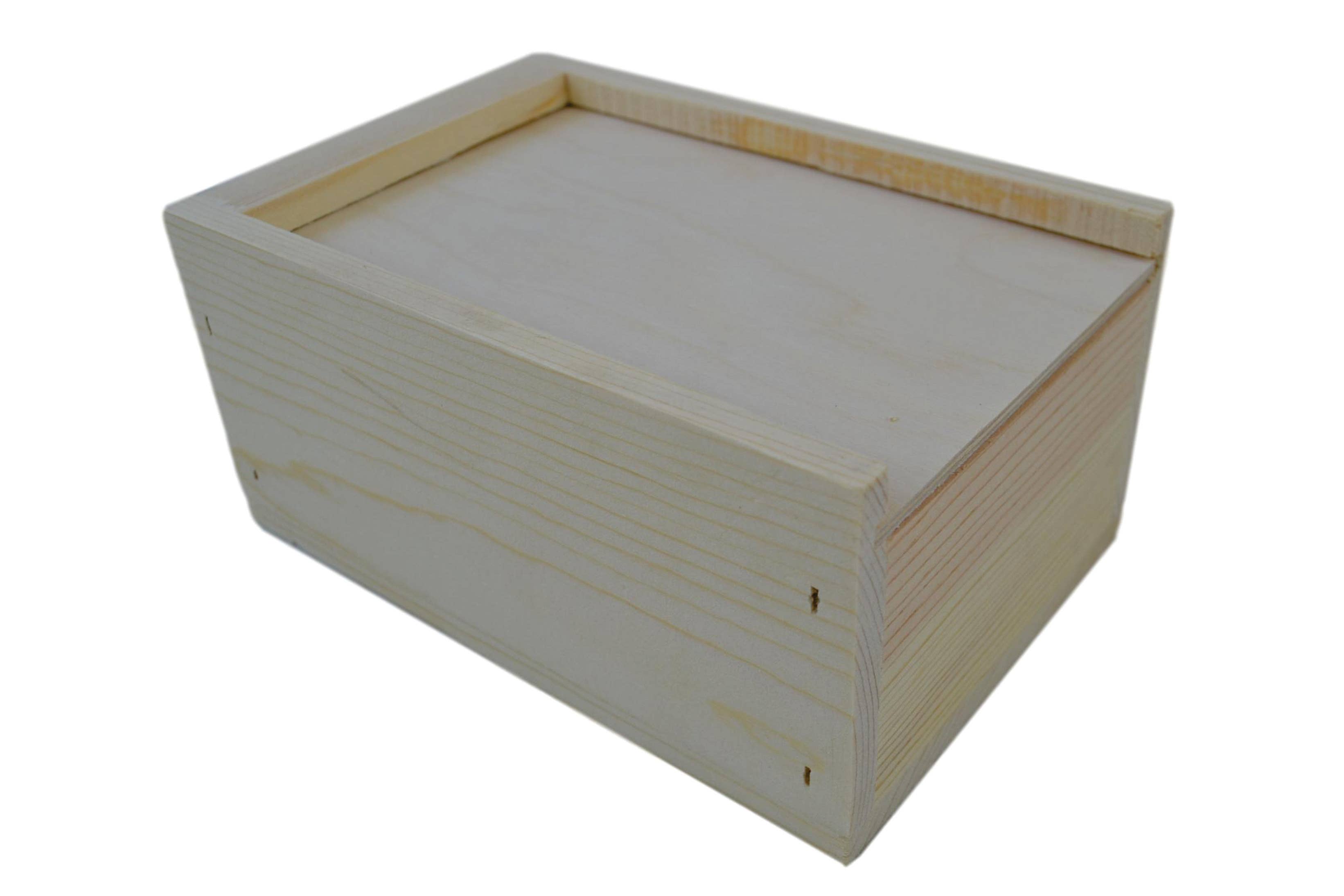 Poole & Sons Inc. - Wholesale Decorative Box - Small Slide Top Wooden Boxes 5 x 4 x 2″ (Bulk)2