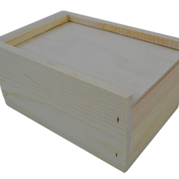 Poole & Sons Inc. - Wholesale Decorative Box - Small Slide Top Wooden Boxes 5 x 4 x 2″ (Bulk)2
