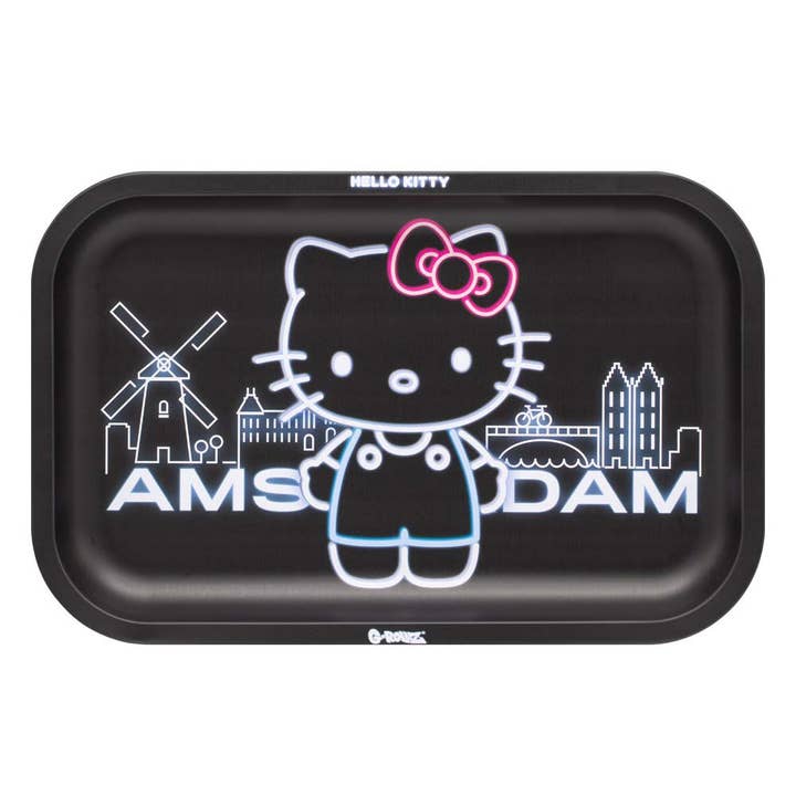 G-ROLLZ – Großhandel Serviertabletts – Hello Kitty™ 'Neon Amsterdam' Mittleres Tablett3