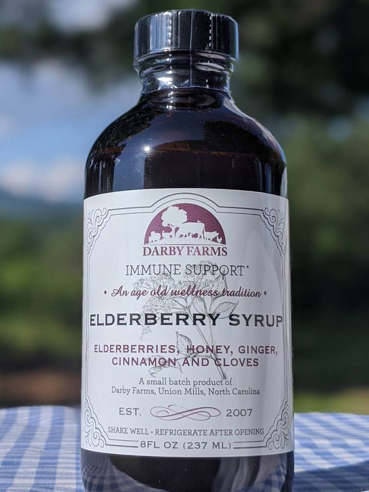 8 oz Elderberry Syrup Original for wholesale by Darby Farms Wellness
