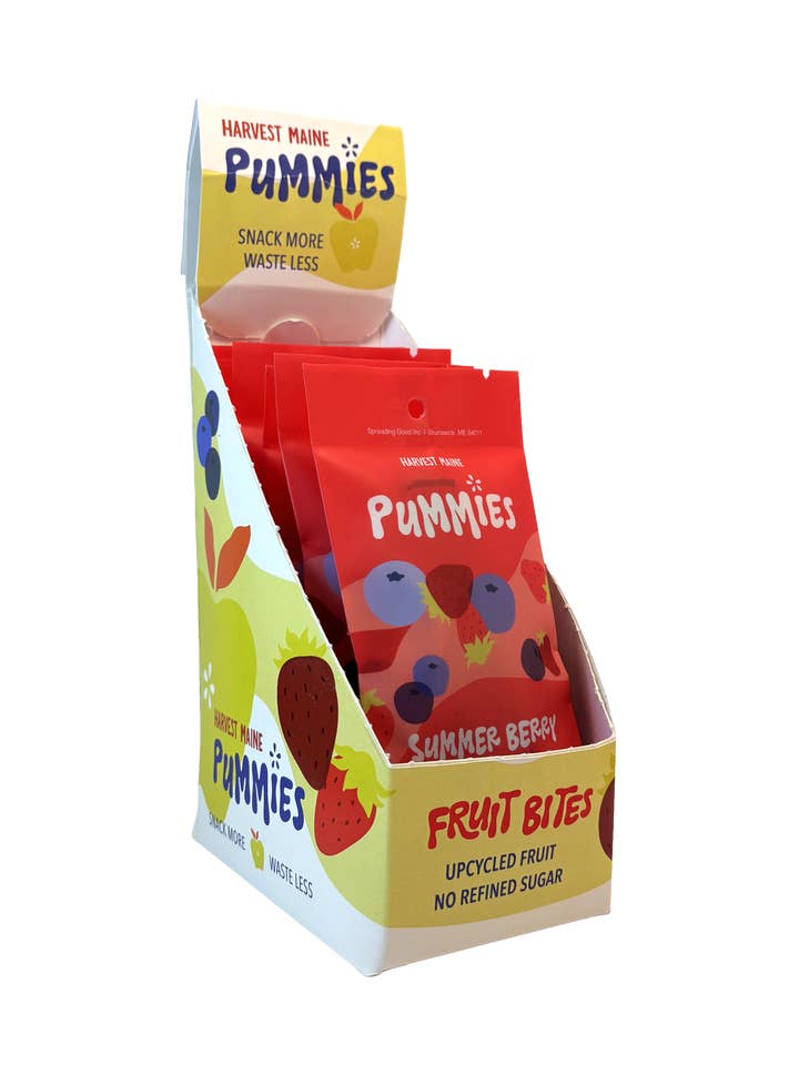 Harvest Maine Counter Display Summer Berry 1oz Pummies for wholesale by Harvest Maine