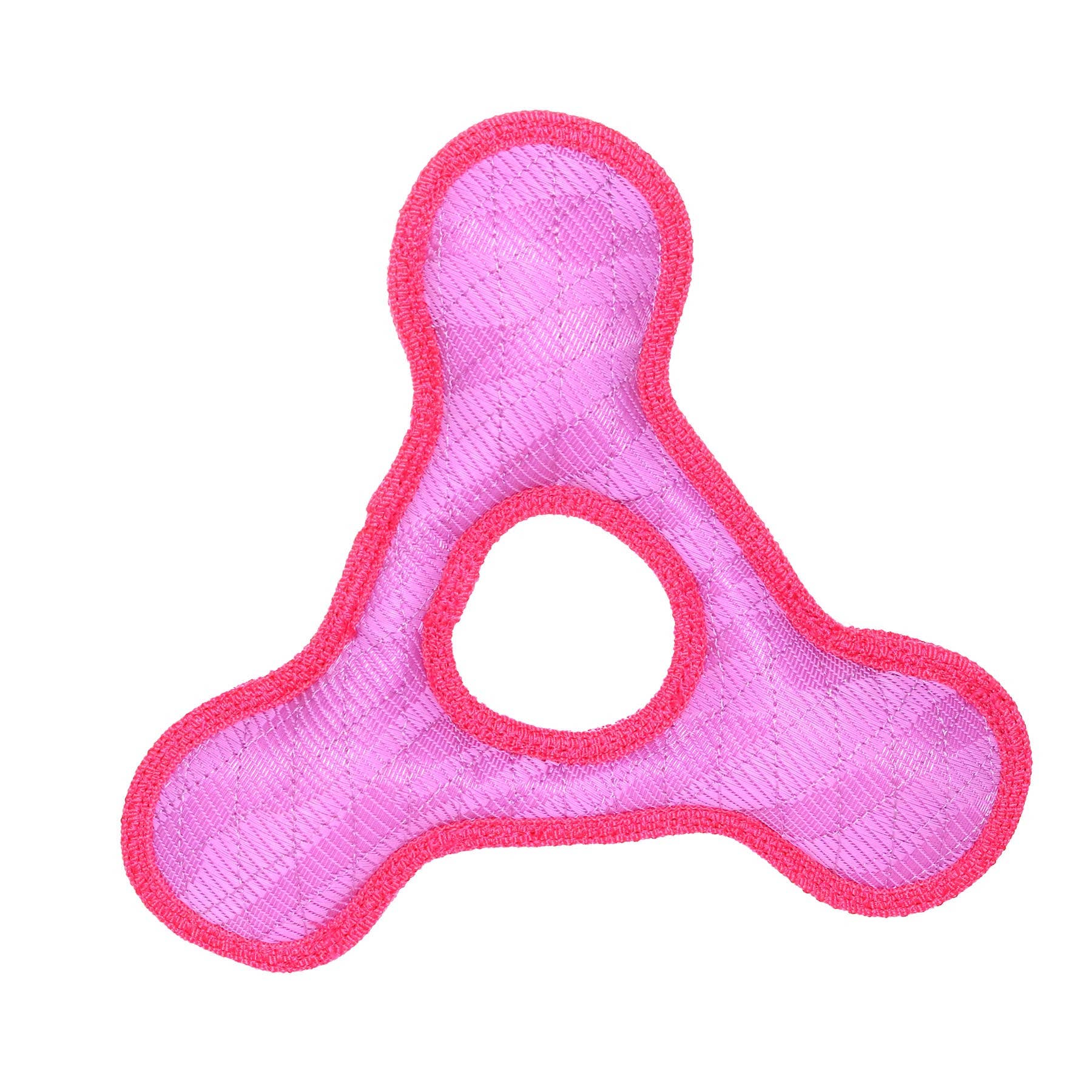 Tuffy Dog Toys - VIP Products - Vendita all'ingrosso Giocattoli sonori per animali - Cani - Anello triangolare DuraForce, giocattolo per cani rosa, resistente e che emette suoni3