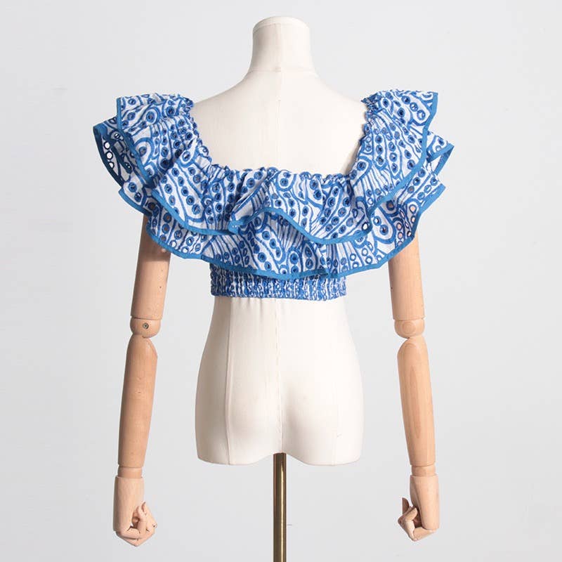 Productseeker - Wholesale Top & Skirt Set - Women's - SET044 Women Ruffle Skirt Set Mini Skirt22