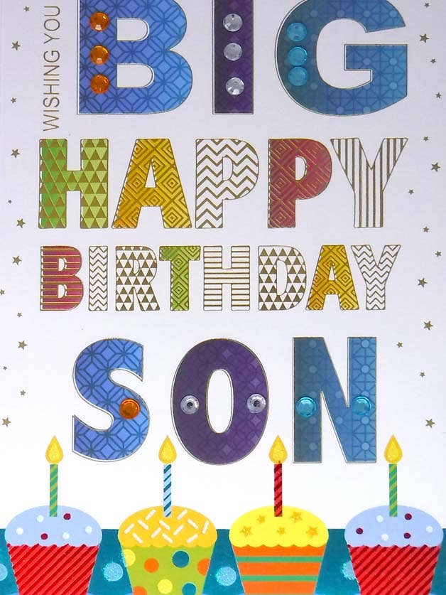 RDG Birthday Greeting Cards - Religious/Son (3pk) 14249 for wholesale by A-Line Greetings