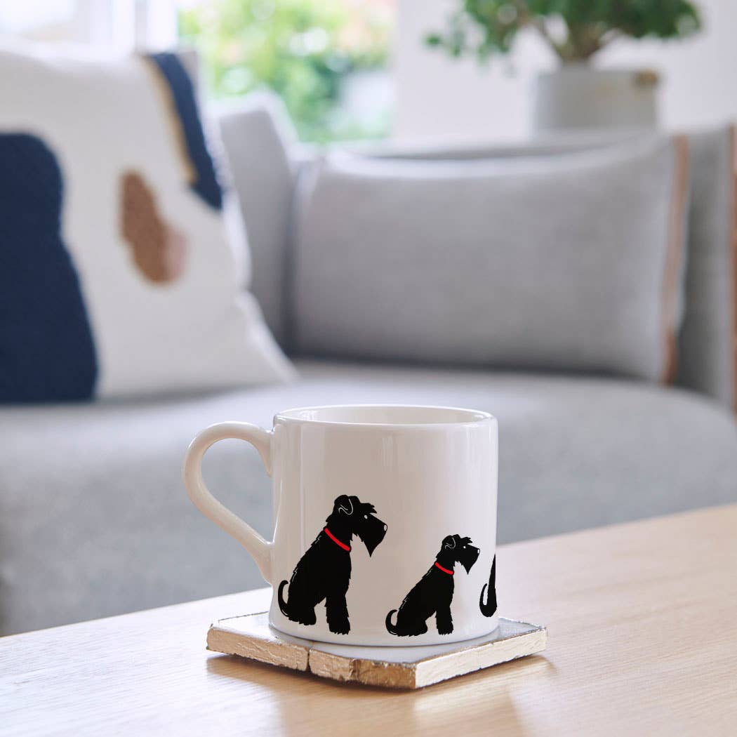 Sweet William Designs – wholesale Coffee mug – Mischievous Mutts Dog Mug - Schnauzer (Black)2