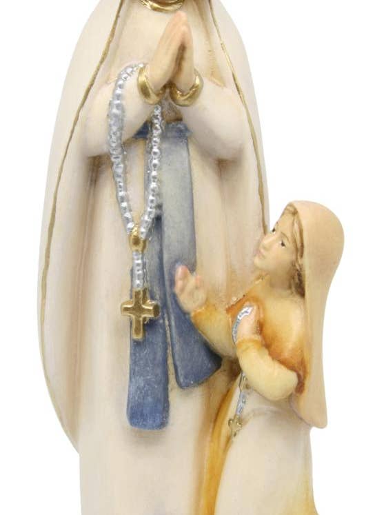 Madonna av Lourdes med Bernadette i trä 12652 för wholesale av Dolfi