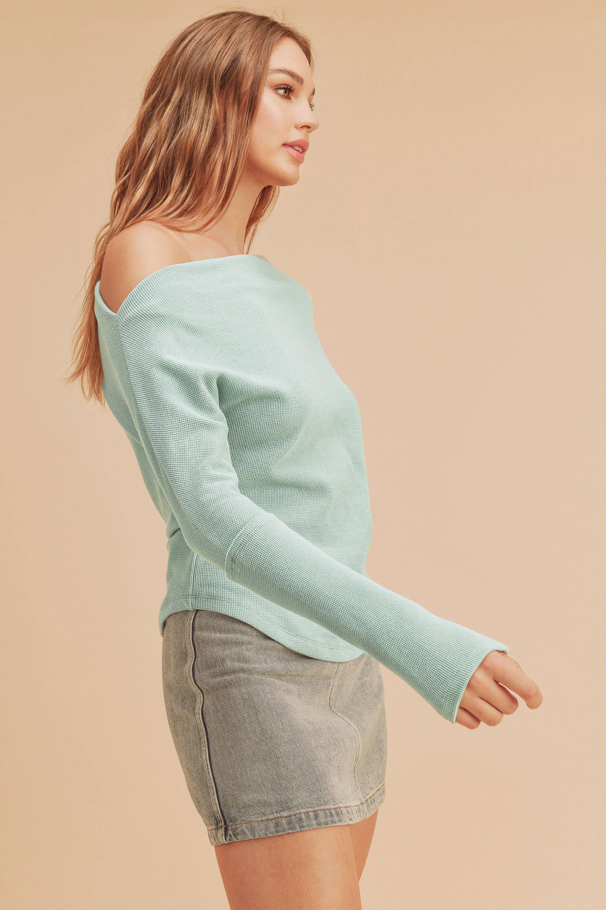 AEMI + CO – wholesale Stickad topp - Dam – 8114BN Lula Termisk topp 12