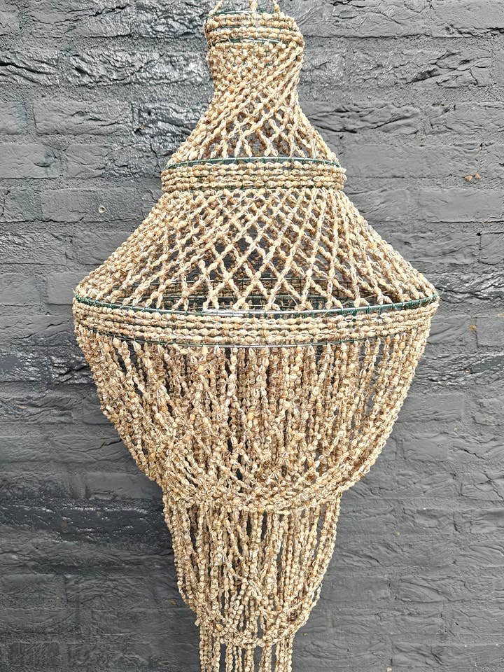 Lámpara de arroz Negra - súper grande colgante ibicenco - hecho a mano - para venta al por mayor de Product Import Holland