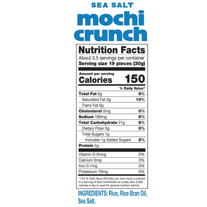 Sun Tropics – Engroshandel Puffed snacks – Sun Tropics Mochi Crunch - Havsalt, 12 x 3,5 oz2